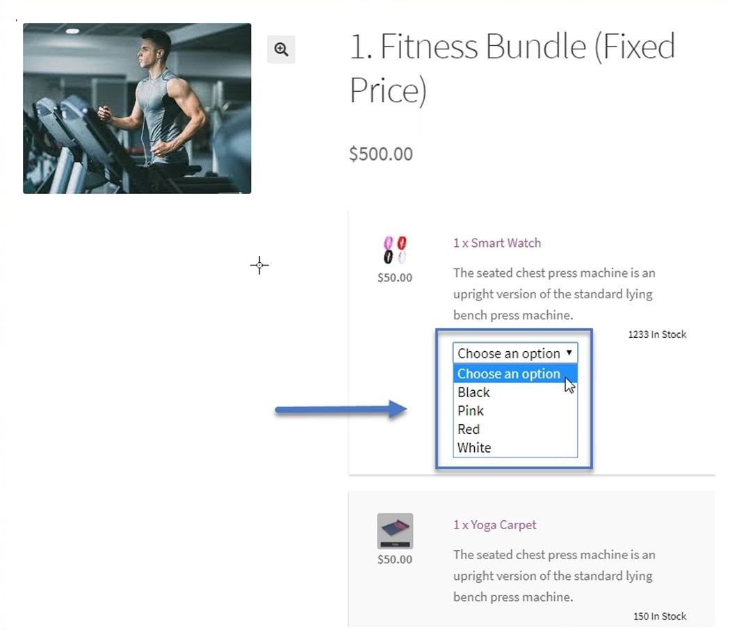 WooCommerce bundle - variable products