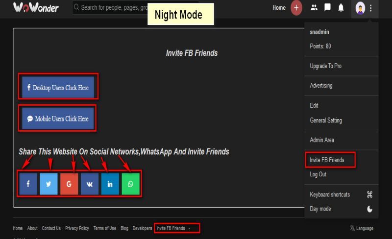 Social Invite For WoWonder - 3