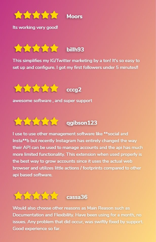 Instagram Auto Follow/Unfollow/Scraper code.market