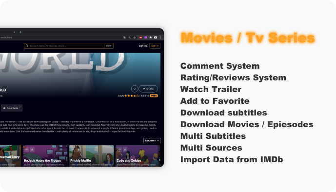 WebFlix - Movies - TV Series - Live TV Channels - Subscription - 12