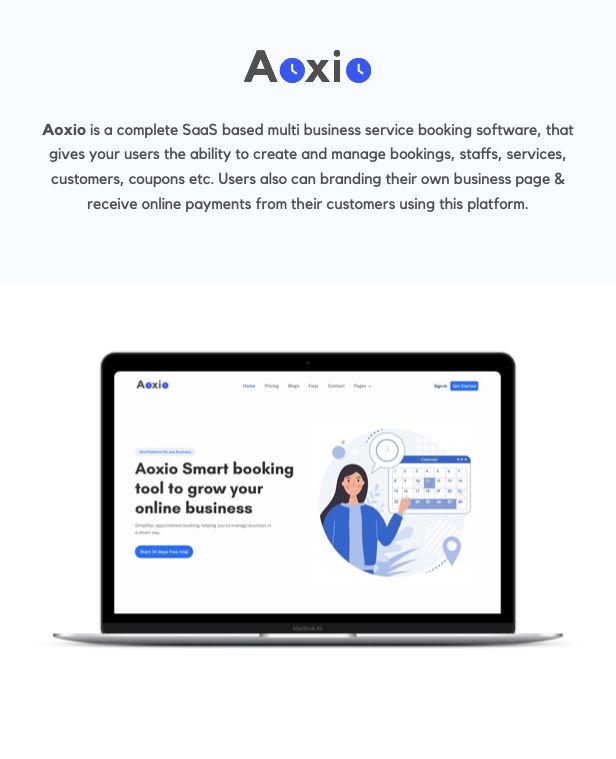 Aoxio - SaaS Multi-Business Service Booking Software - 6