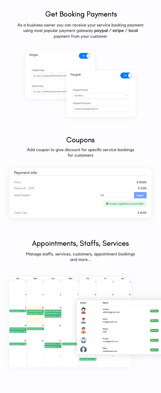 Aoxio - SaaS Multi-Business Service Booking Software - 15