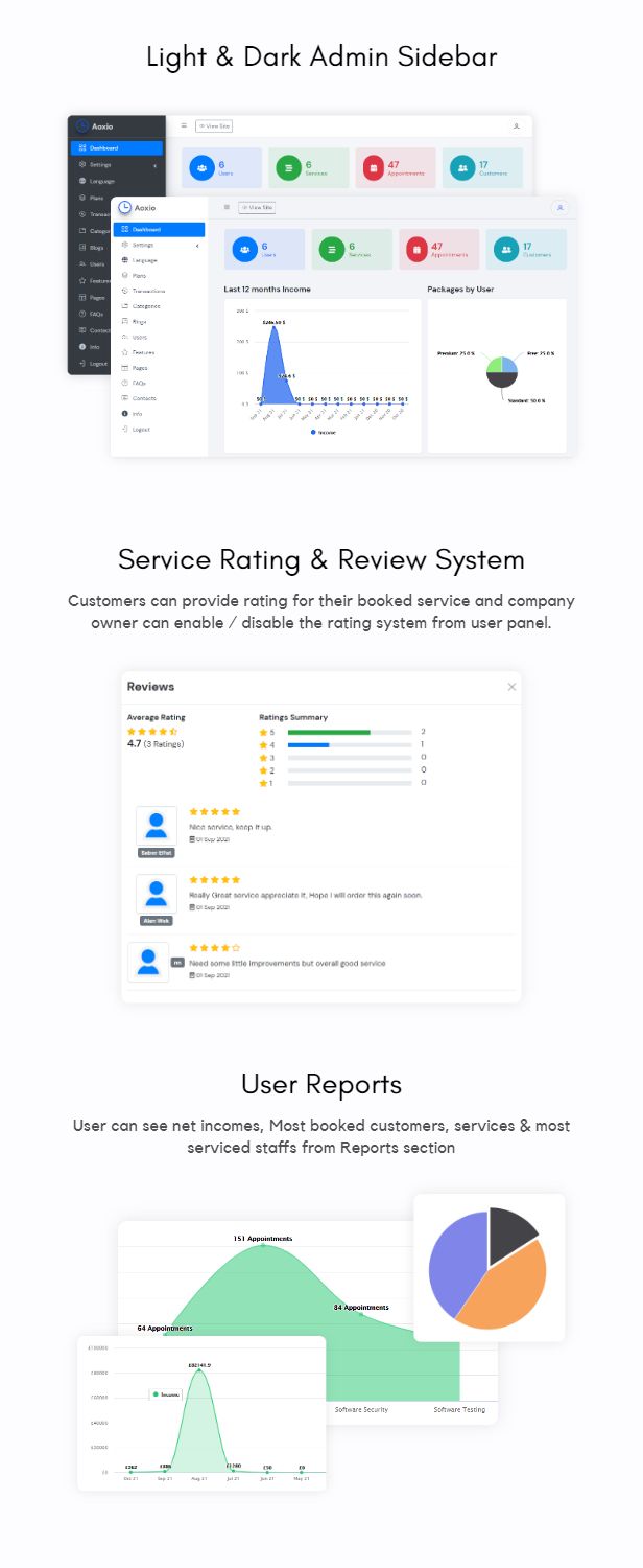 Aoxio - SaaS Multi-Business Service Booking Software - 11