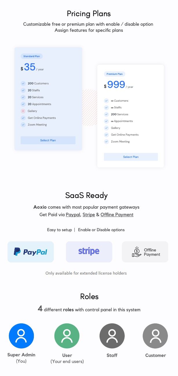 Aoxio - SaaS Multi-Business Service Booking Software - 10