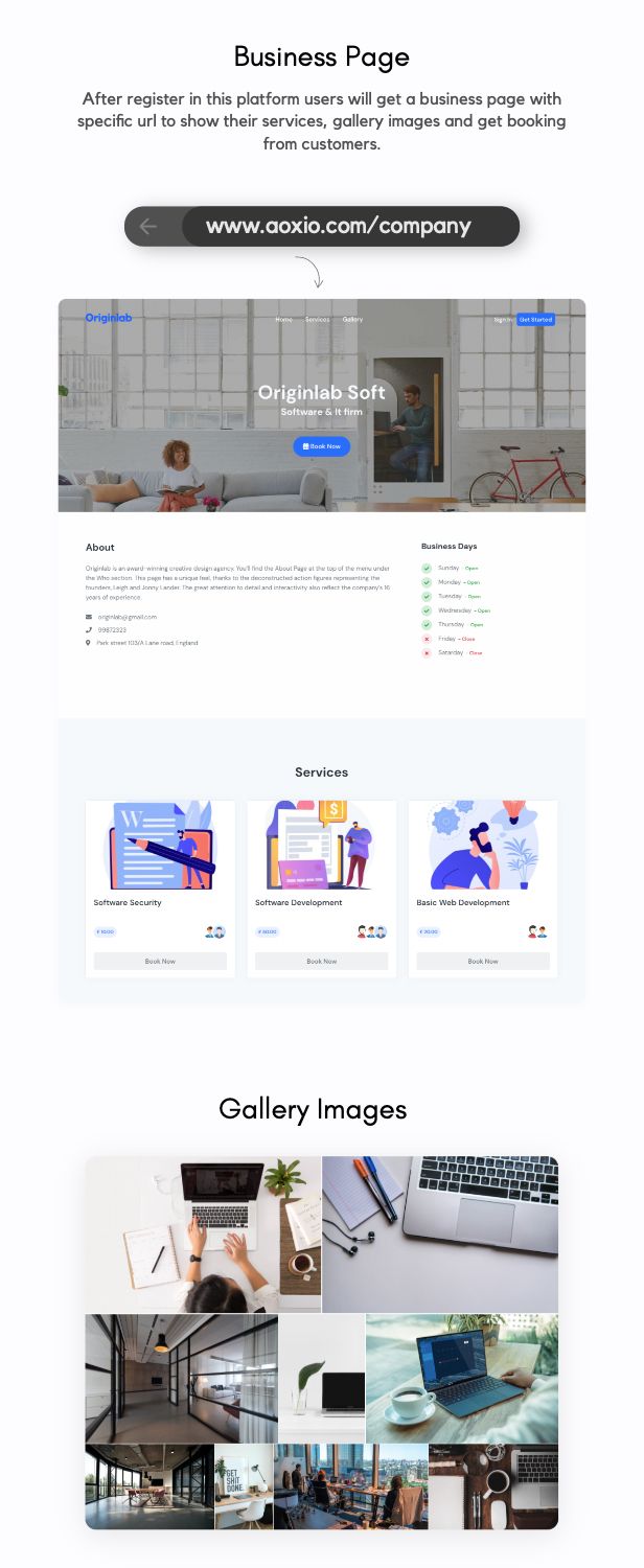 Aoxio - SaaS Multi-Business Service Booking Software - 13