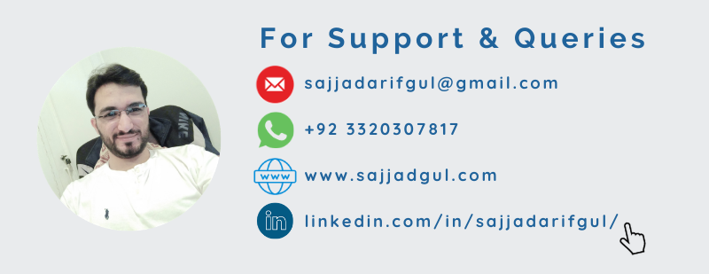 Support and Queries links