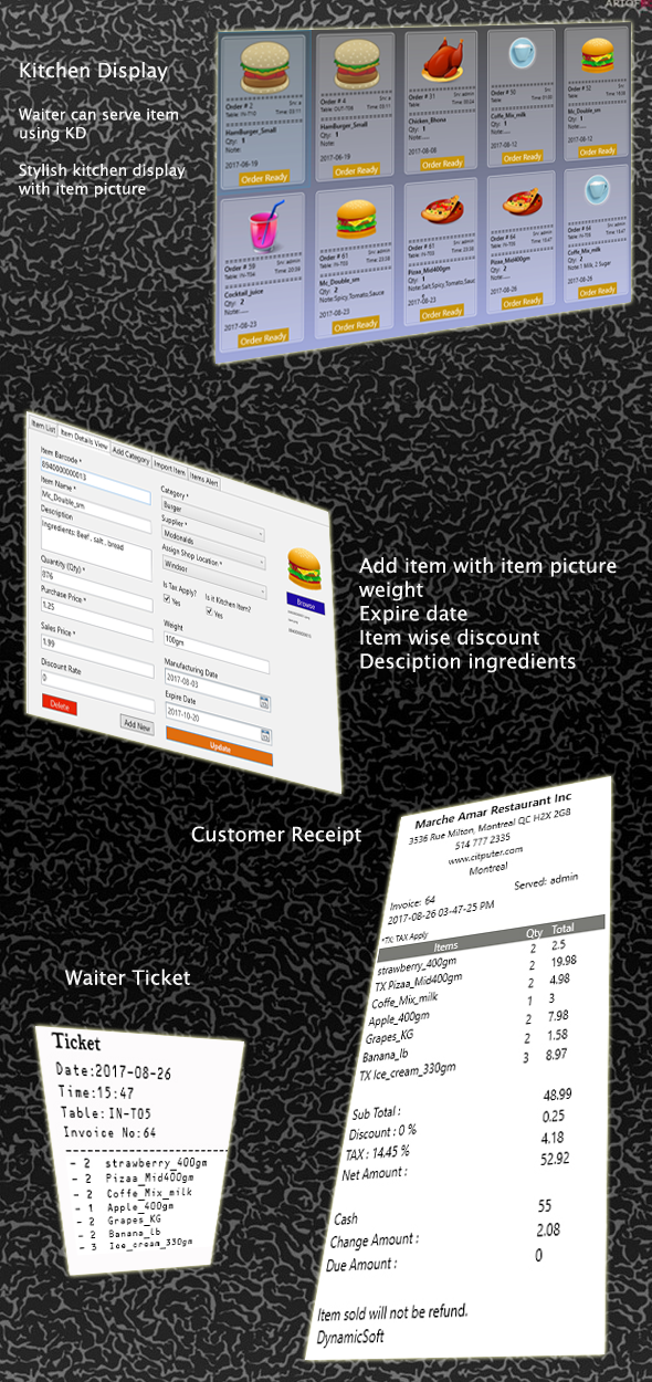 Restaurant Point of Sale - Rest POS - C# WPF SQL - 1