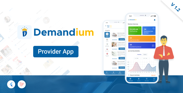 Demandium - Provider App Flutter  Mobile Full Applications