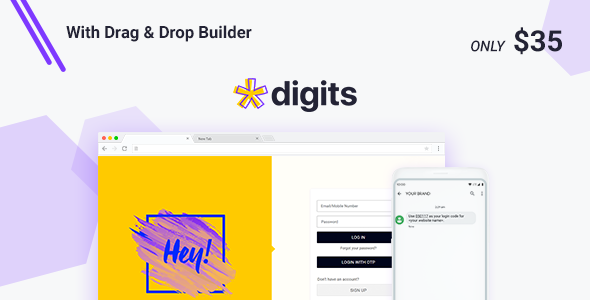 Digits : WordPress Mobile Phone Number OTP Signup and Login Form    