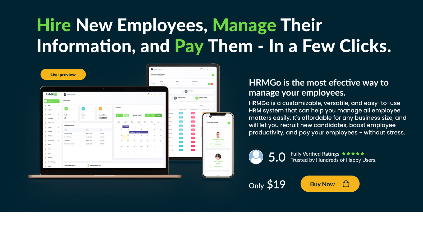 HRMGo - HRM and Payroll Tool - 4