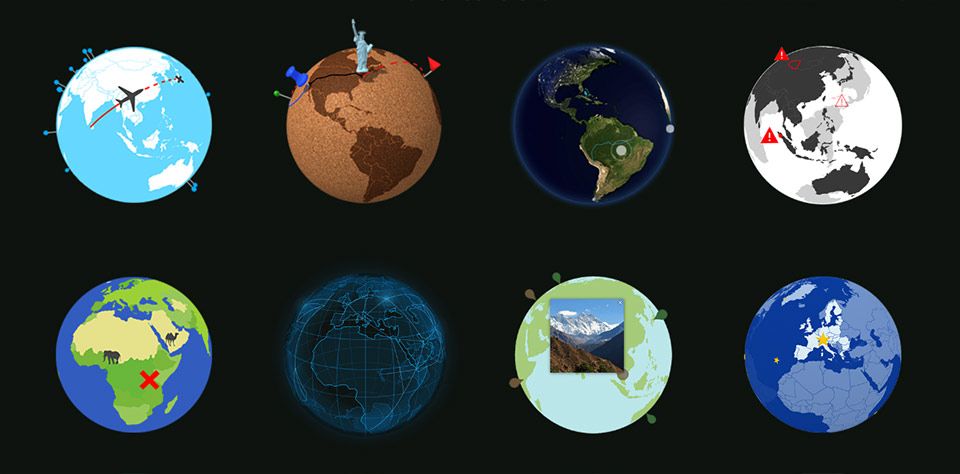 Miniature Earth | 3D Globe for JavaScript - 1