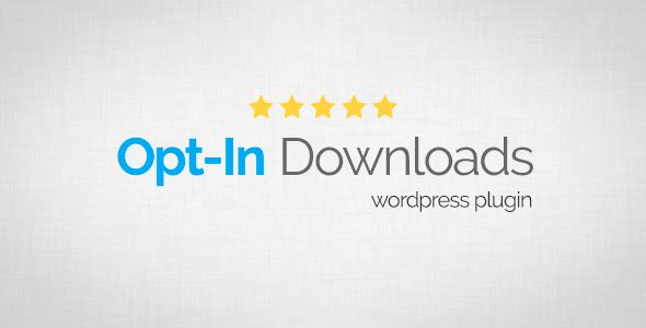 Opt-In Downloads - WordPress Plugin    