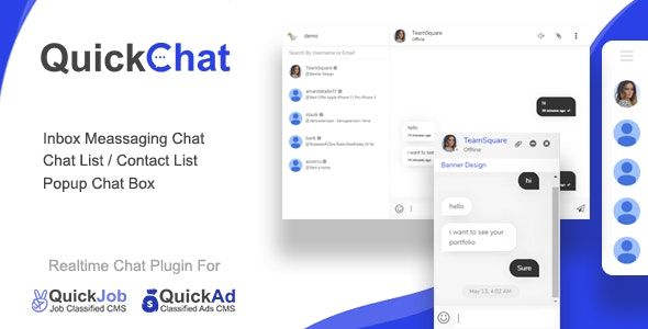 Quickchat realtime AJAX chat messaging plugin