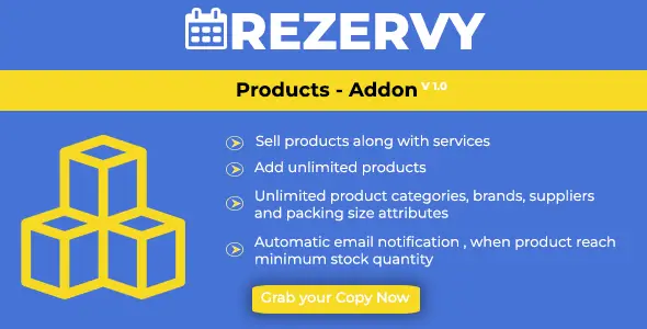 Rezervy - Online Product Selling with POS, Inventory & Accounting Management Script (Products AddOn) image