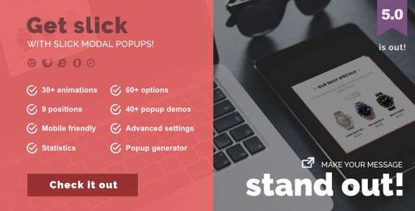 Slick Modal - CSS3 Powered Popups    