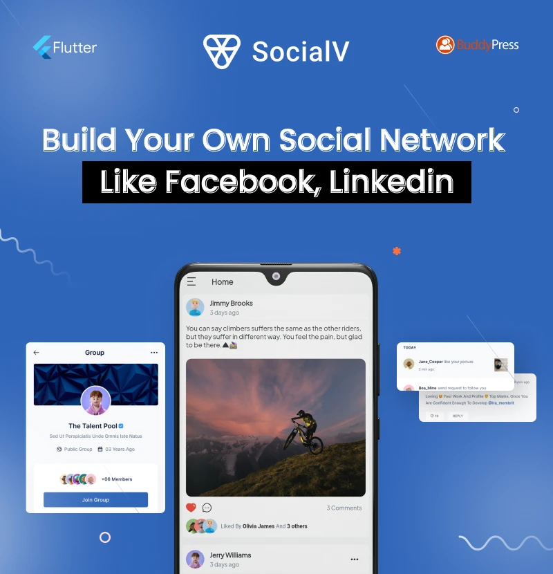 SocialV - Social Network Flutter App with BuddyPress (WordPress) Backend - 8