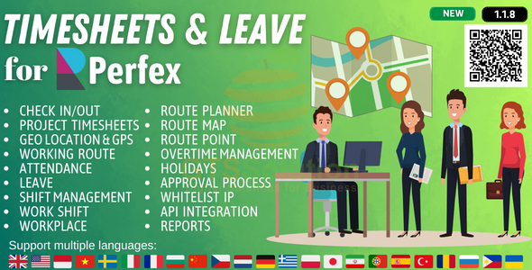 Timesheets and Leave Management module for Perfex CRM image