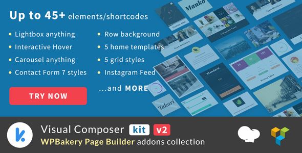 VCKit - WPBakery Page Builder addons collection (formely Visual Composer)    
