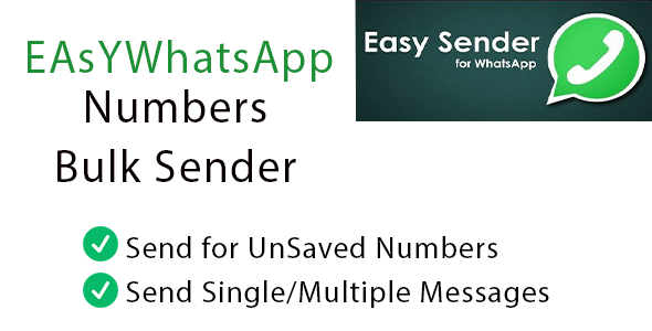 WhatsApp Marketing Bulk Sender Unsaved Numbers image