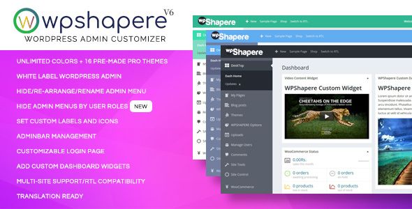 Wordpress Admin Theme - WPShapere    