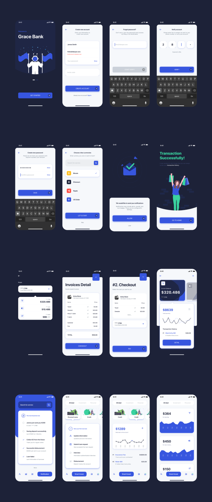 Grace - Banking App UI Kit Template (Figma Included) - 6