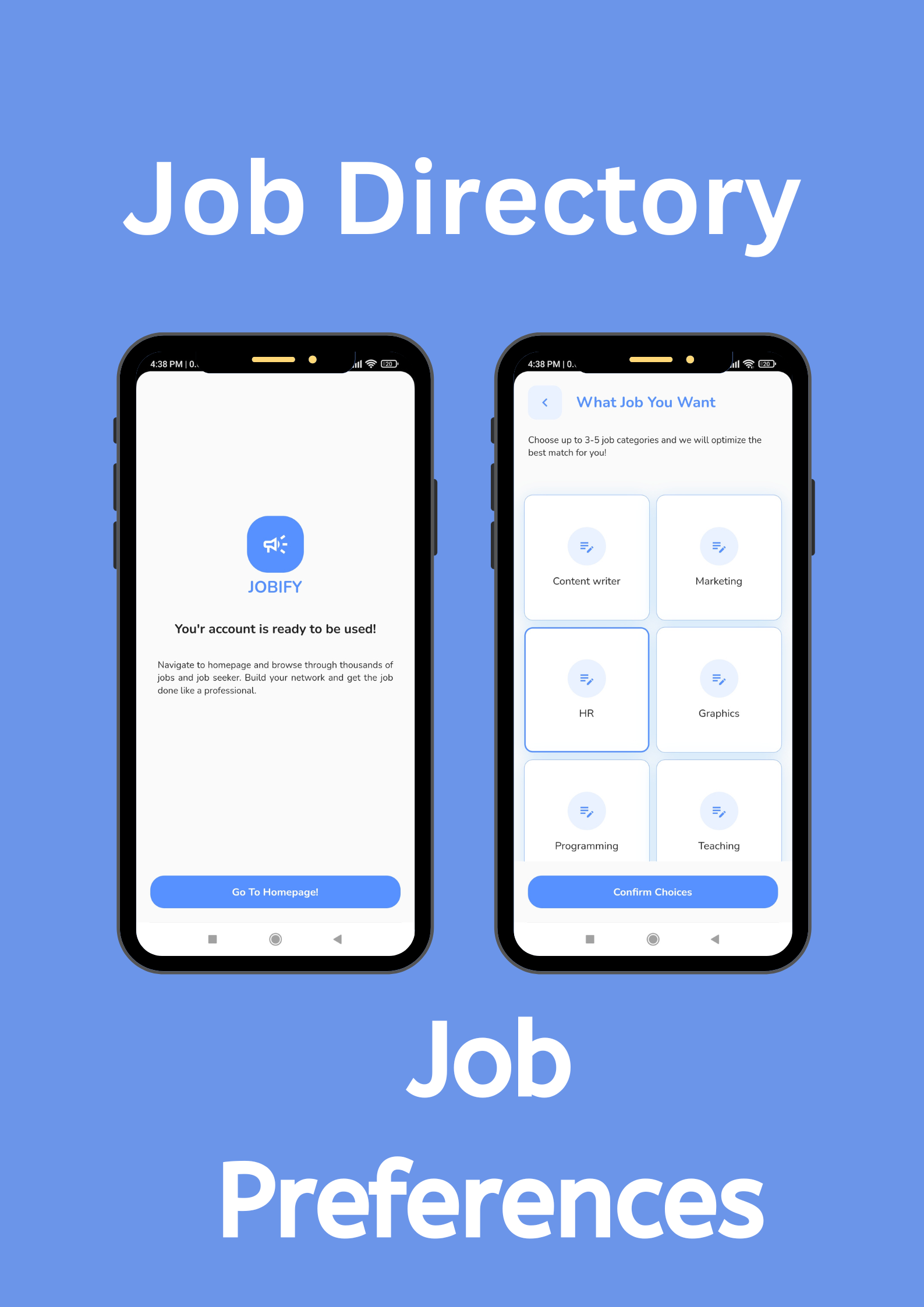 Job Directory Flutter Mobile App UI Element Template - 3