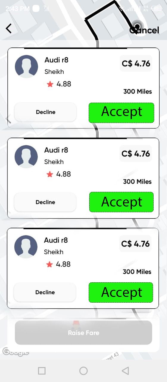 InDrive Bidding Clone- Complete Taxi App with Admin Panel - 3