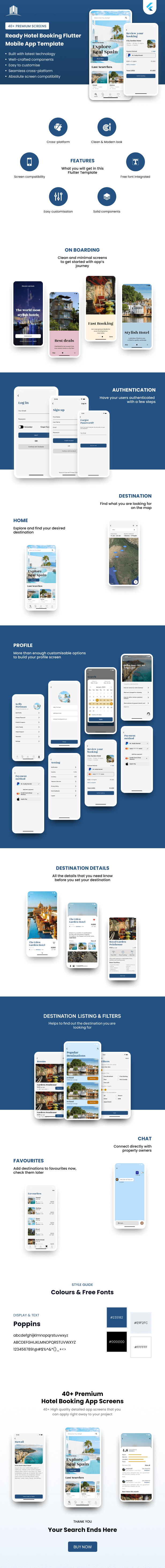 hotel booking flutter mobile app