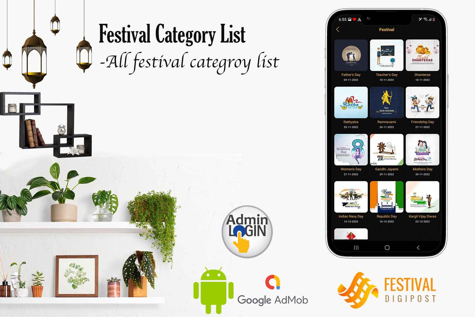 Festival Post app clone and Brands.live app clone