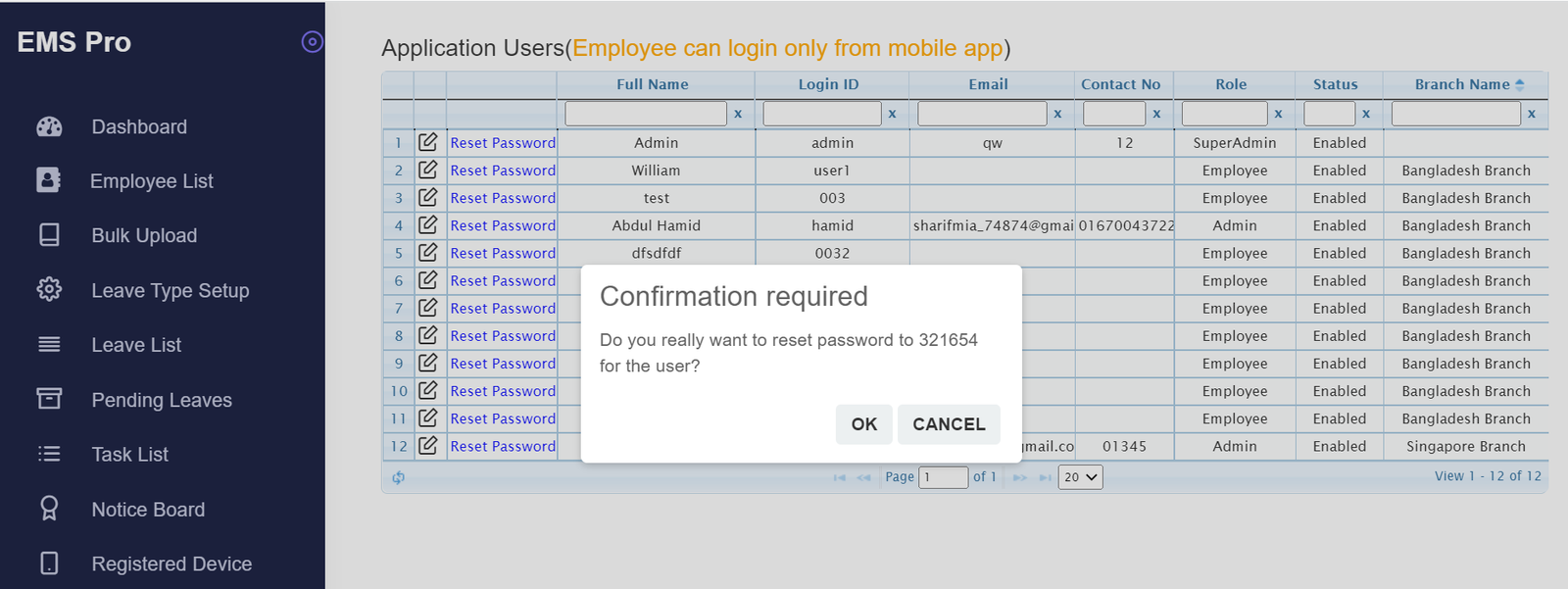 EMS Pro-Admin Panel and Mobile App - 10