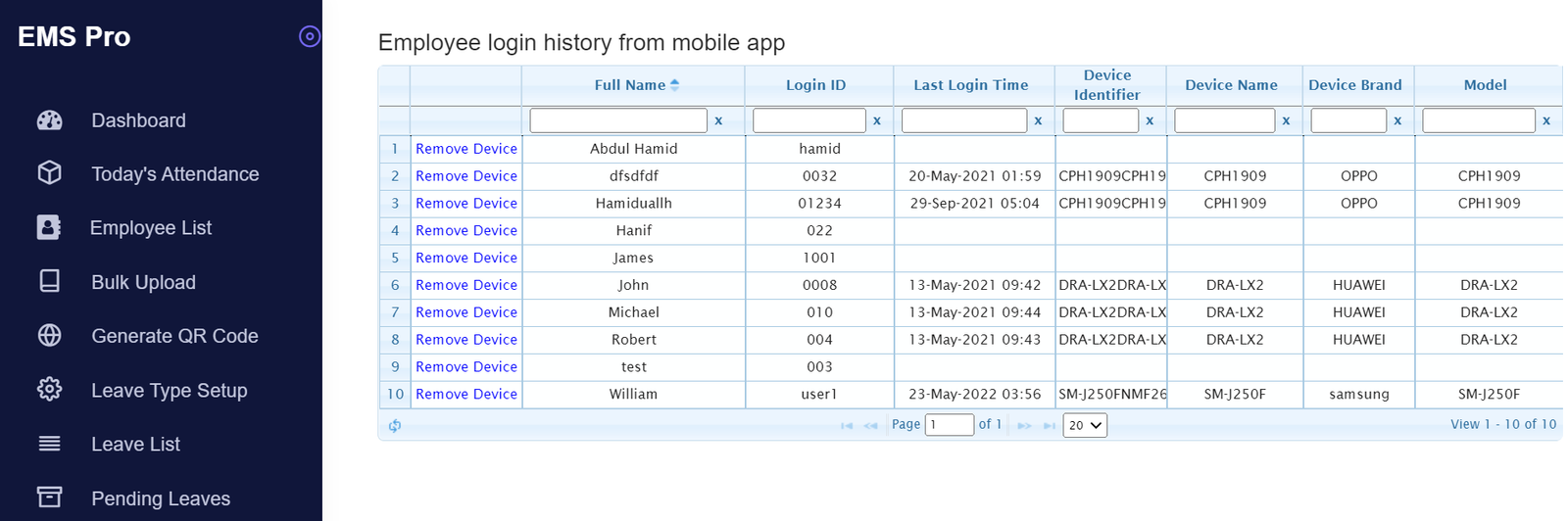 EMS Pro-Admin Panel and Mobile App - 8