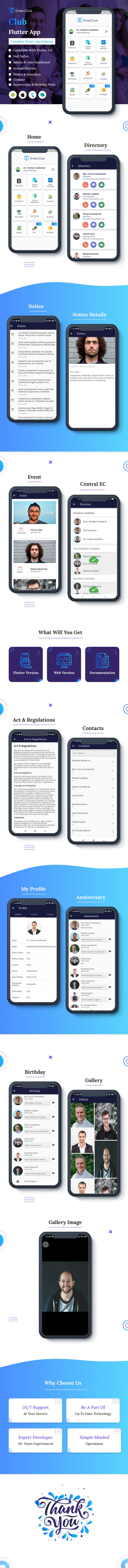 Onex Club multi-purpose Flutter App - 1