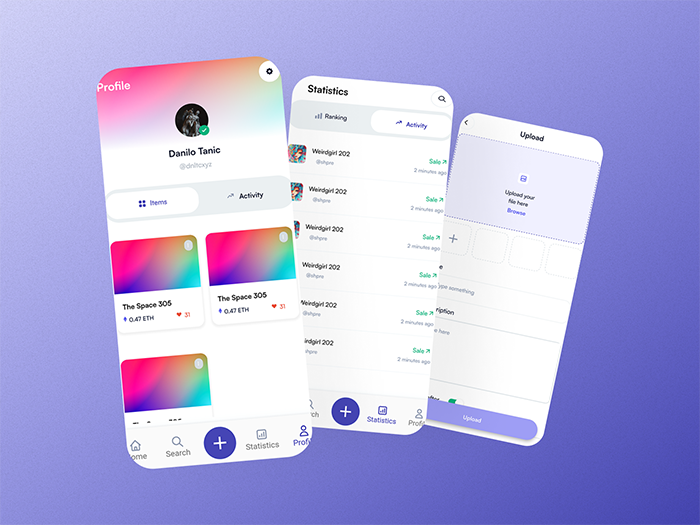 DMP - NFT Market Flutter App UI Template - 5