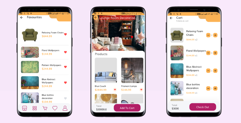 Flutter eCommerce App - Furniture and Home Decoration UI Template - 4