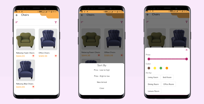 Flutter eCommerce App - Furniture and Home Decoration UI Template - 5