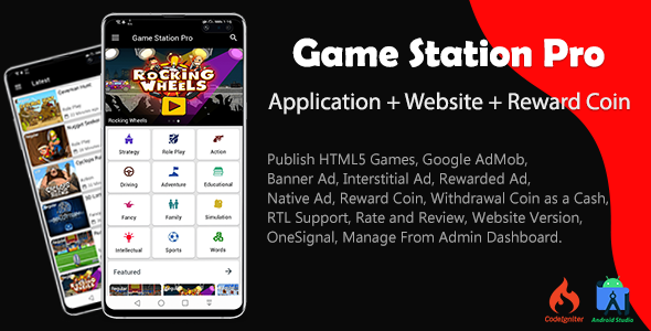 Game Station Pro (Application and Website)