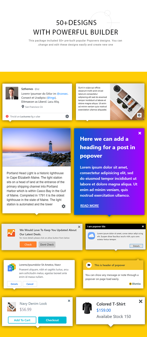 Popover Builder Responsive WordPress Plugin