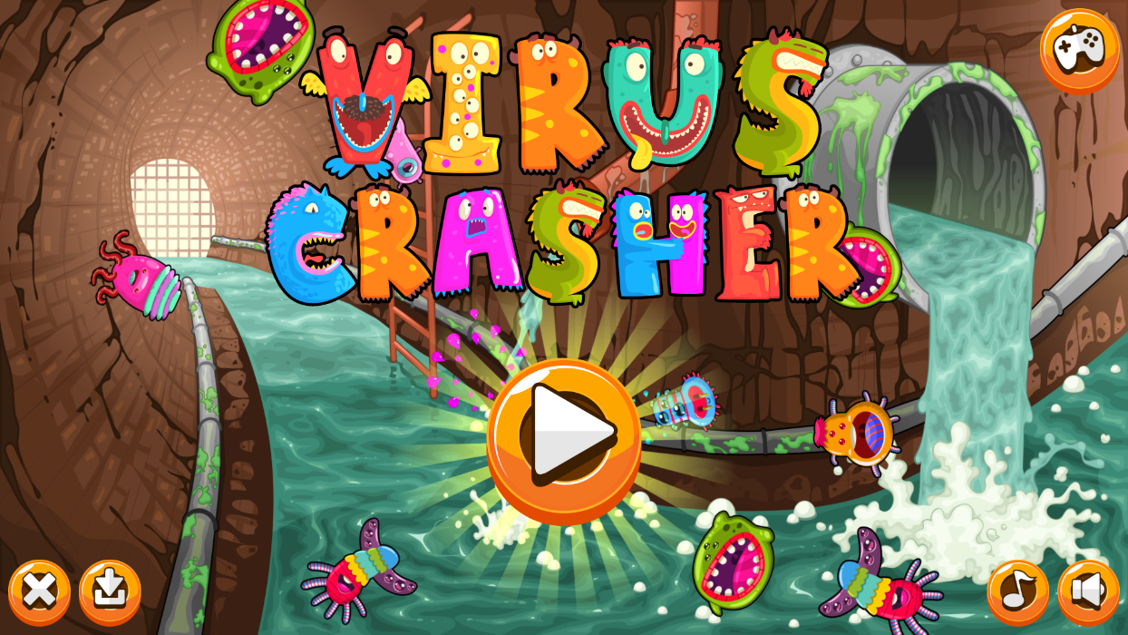 Virus Crasher - HTML5 Mobile Game! (Construct 3 | c3p) - 2