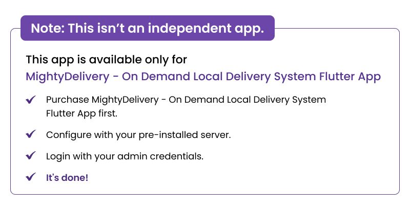 [Add-on] Admin App - Flutter Admin App for MightyDelivery App - 4