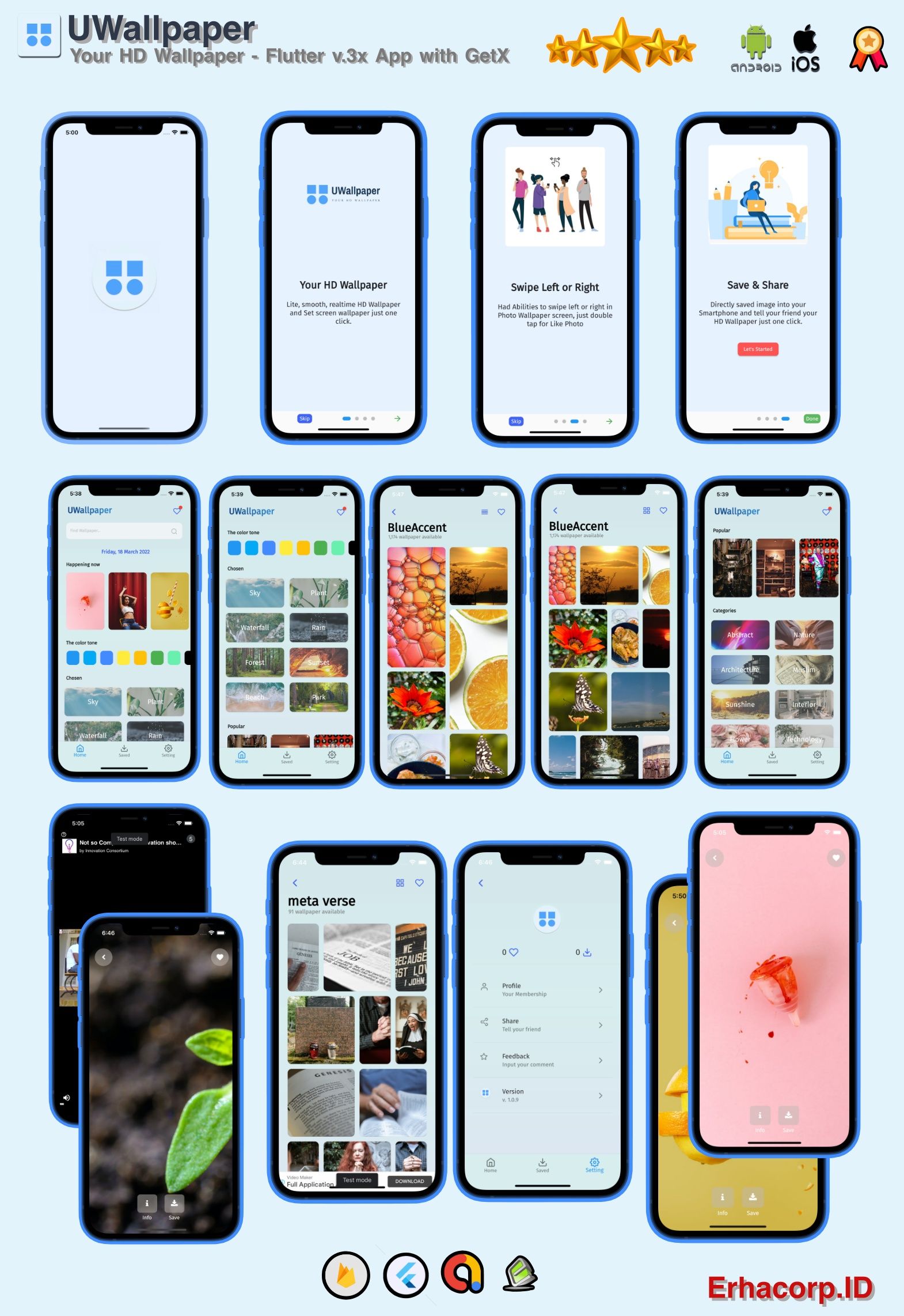 UWallpaper - HD Wallpaper Flutter v.3.3.2, Dart v.2.18 App with GetX | Google Admob | Pexels - 2