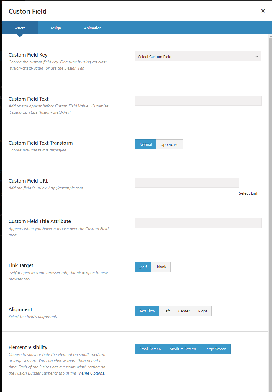 Custom Fields Element for Avada Builder - 3