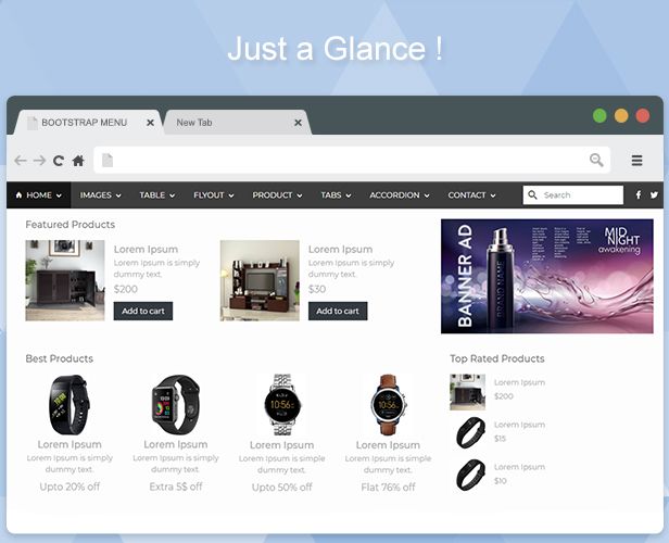 Bootstrap Navbar - 3
