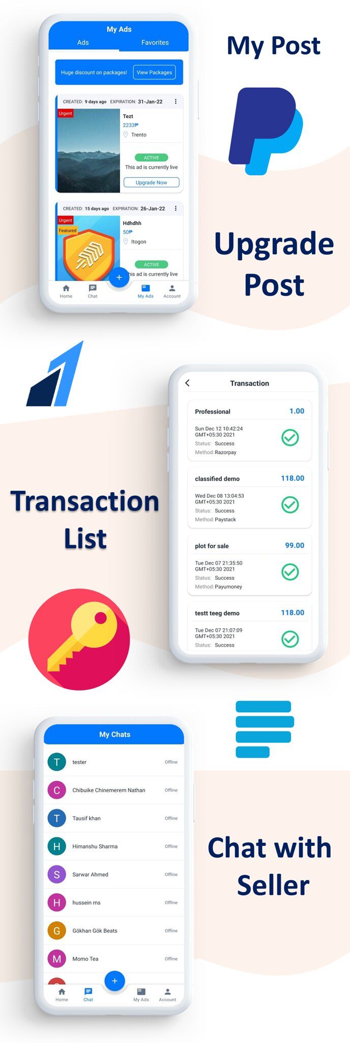 Metro Android Classified App | Buy, sell | Payment Gateways | Membership Plan | Admin Panel - 6
