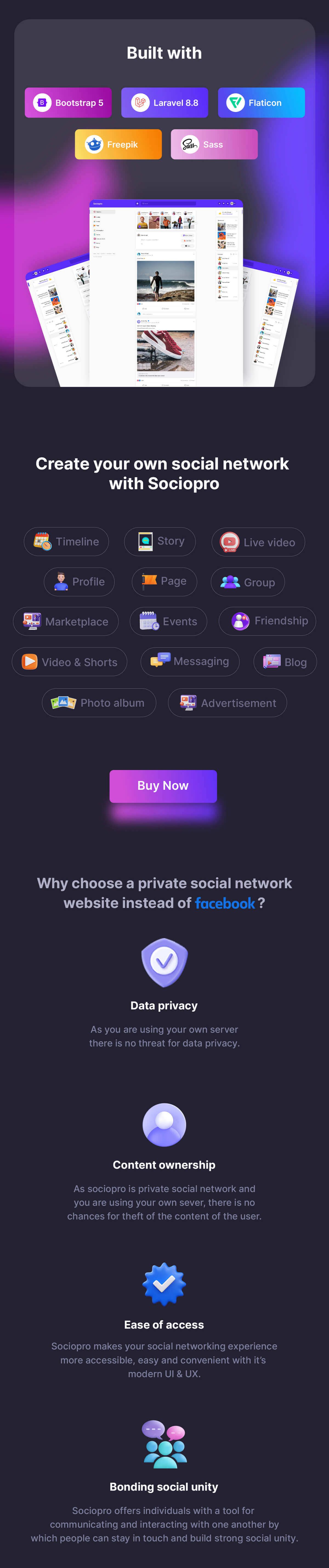 Sociopro - The Ultimate Private Social Network - 5