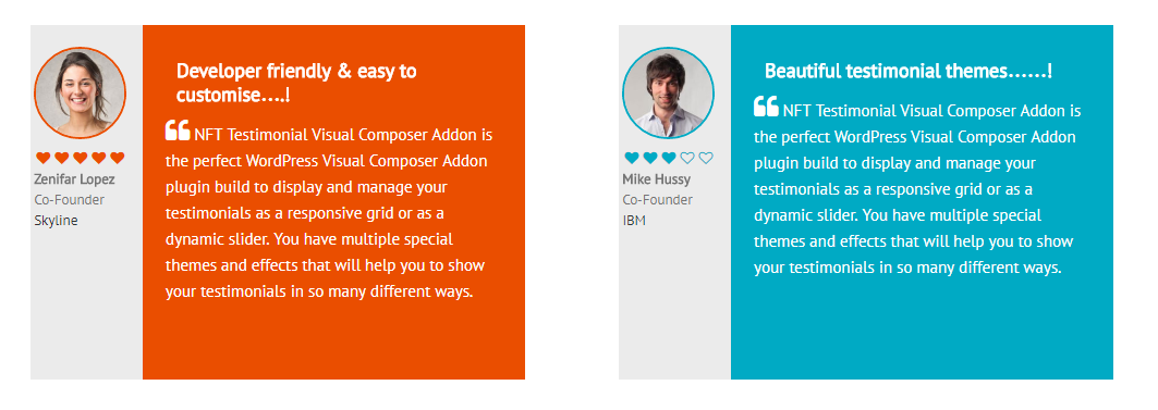 Testimonials Showcase for Visual Composer add on - 5