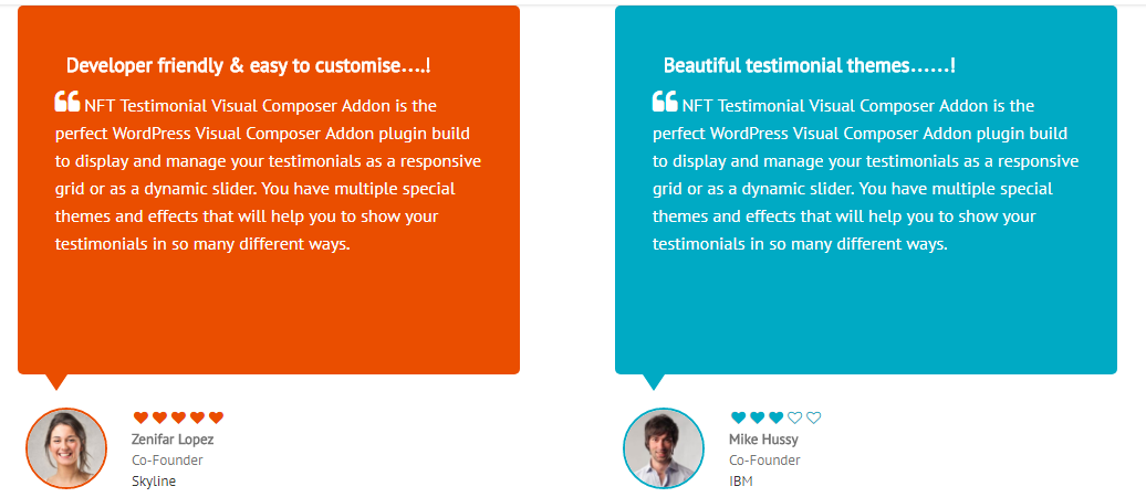 Testimonials Showcase for Visual Composer add on - 6