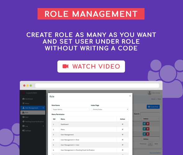 role management super admin user management system