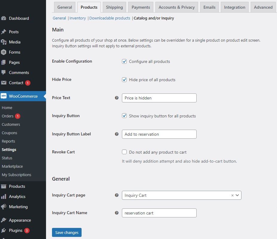 Product Catalog Inquiry code.market