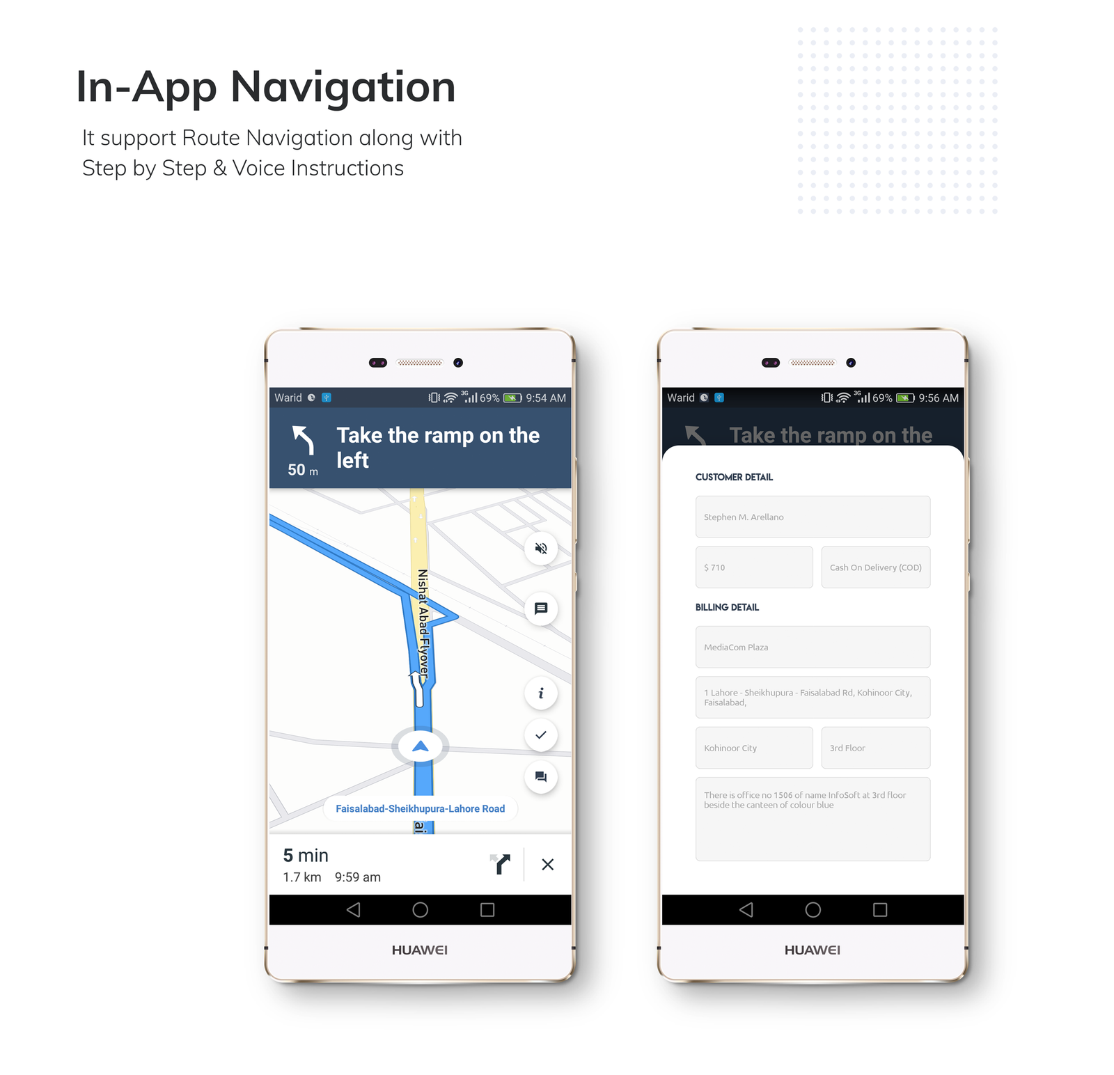 Restaurant Delivery Boy Rider App with Navigation - 5