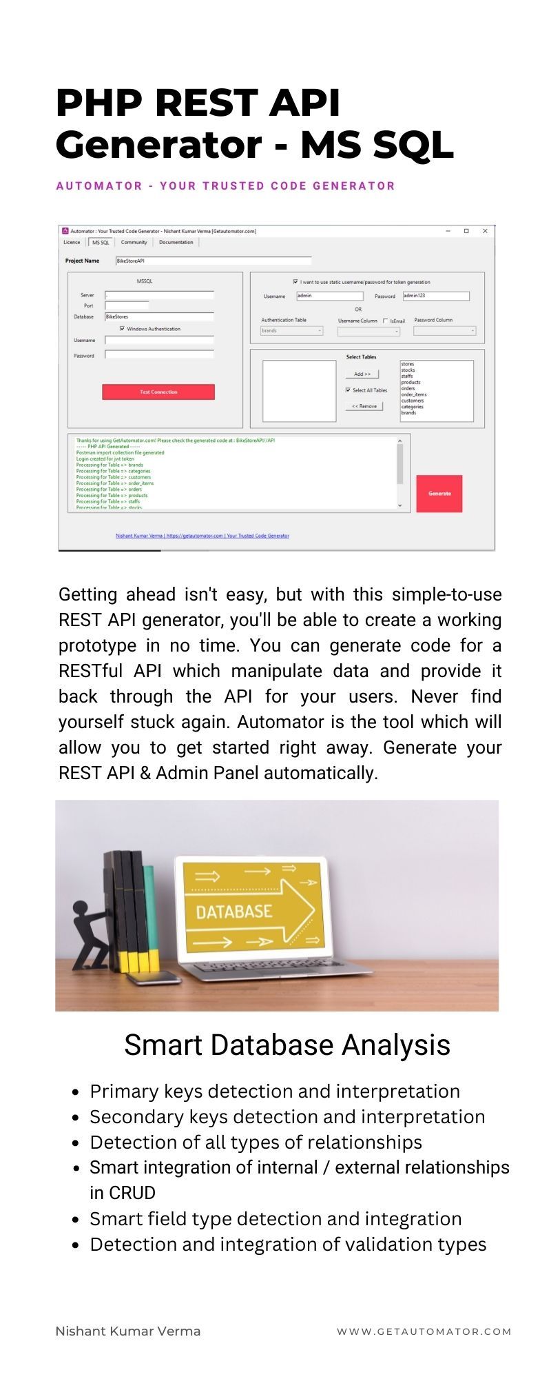 PHP REST API Generator From MS SQL Database